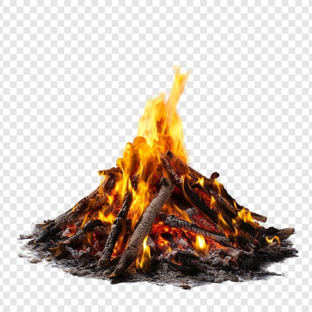Una imagen ardiente de una fogata
