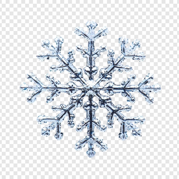 Impresionante primer plano de un solo copo de nieve de diseño intrincado