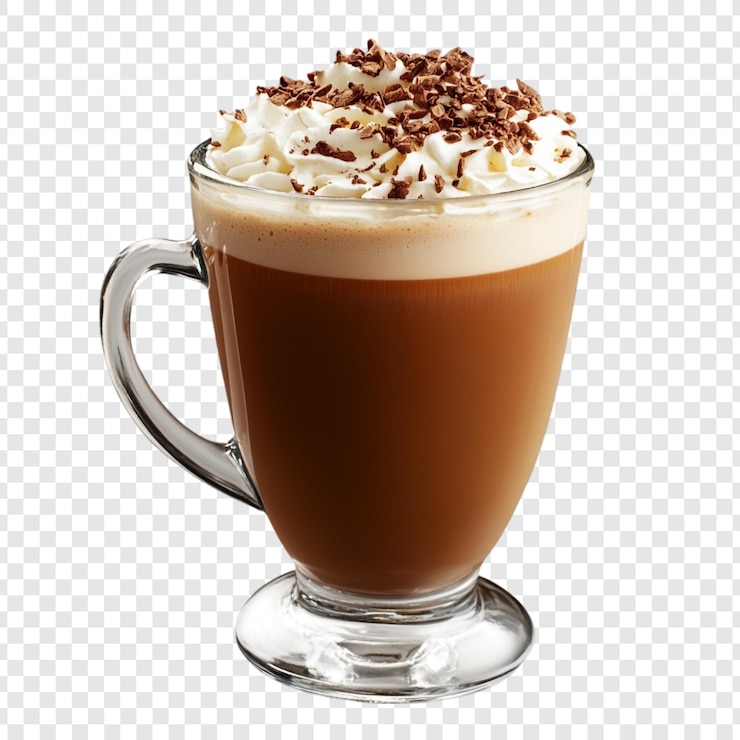 PSD Gratis indulge in this delightful mochaccino a rich blend of coffee chocolate and creamy whipped topping perfect for a cozy treat
