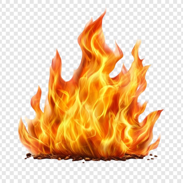Infierno ardiente Una representación digital de un fuego ardiente