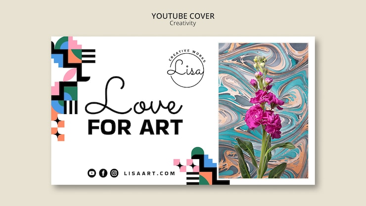 Gratis PSD influencer youtube thumbnail sjabloonontwerp