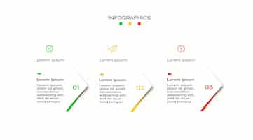 Gratis PSD infographic pijlontwerp met vier stappen