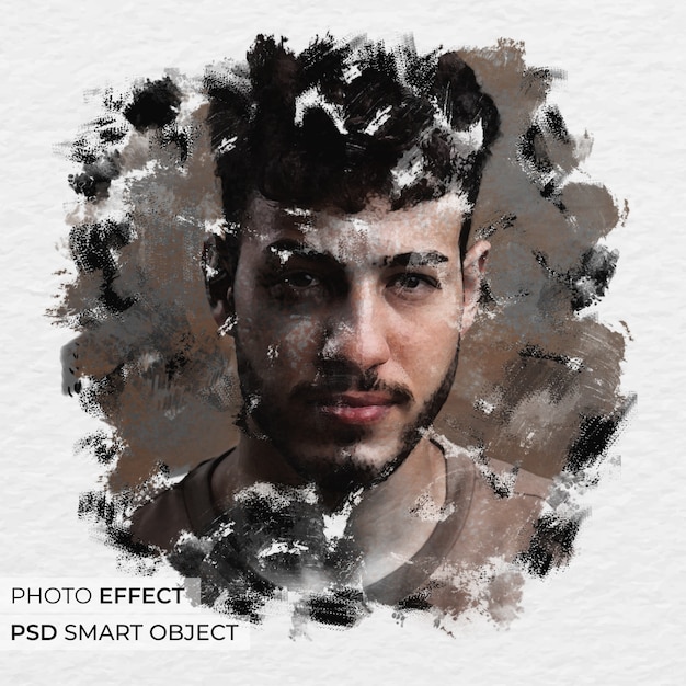 Gratis PSD inktvlek foto-effect