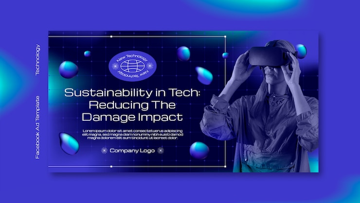 PSD Gratis innovative technology facebook template