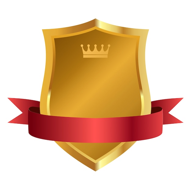 Insignia elegante aislada