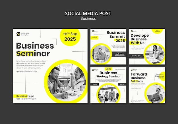 Insta social media post business template design