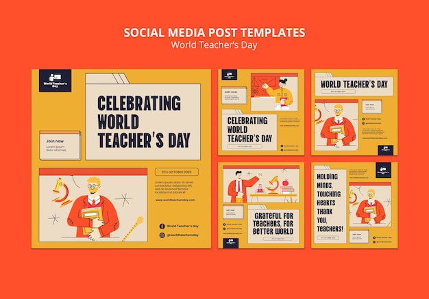 Instagram-posts voor Wereldlerarendag