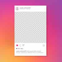 Gratis PSD instagram postsjabloon