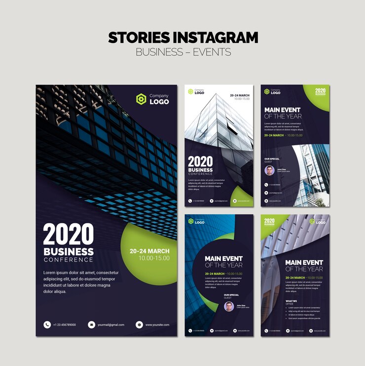 PSD gratuito instagram story collage de plantillas de negocios