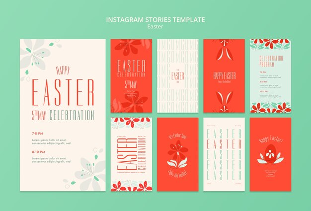 Instagram-verhalen over de viering van Pasen