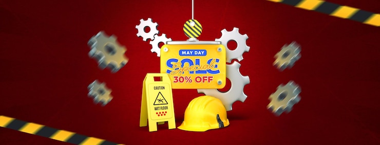 PSD Gratis international labour day special sale social media cover design template