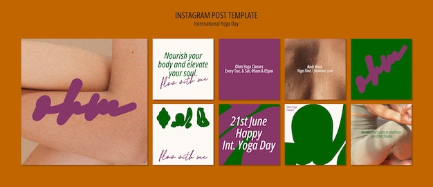 Internationale yogadag instagramberichten