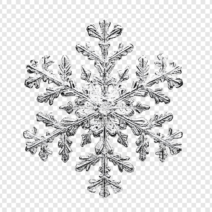 PSD gratuito intricata macrofotografia di fiocchi di neve un paese delle meraviglie invernali da vicino