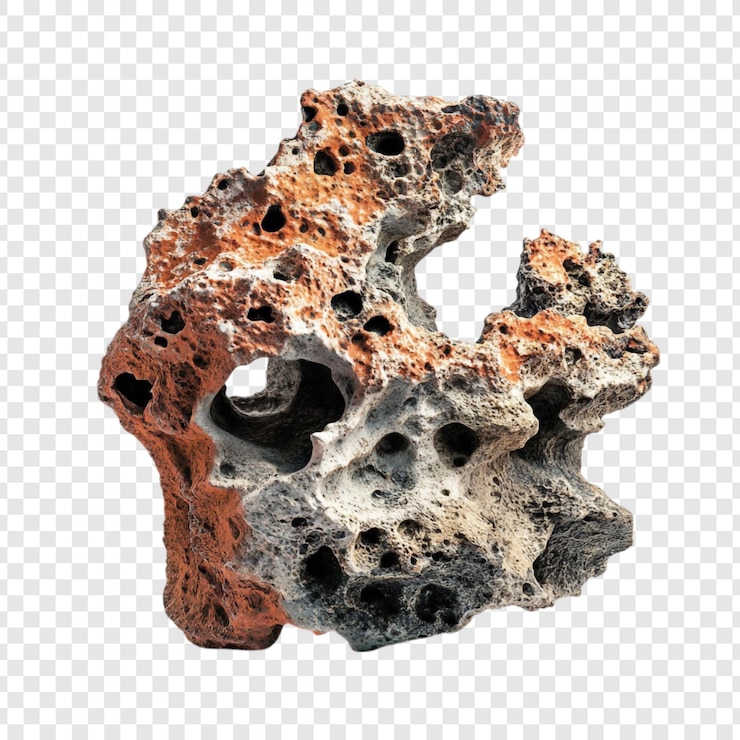 PSD Gratis intricate porous rock formation a closeup study of geological texture