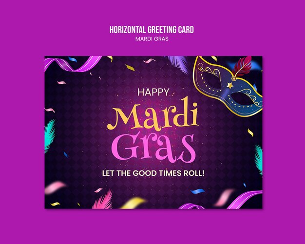 Invito alla festa del Mardi Gras.