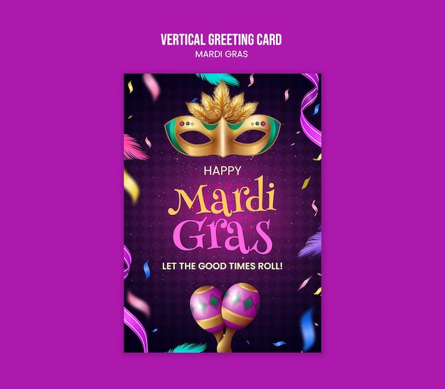 Invito alla festa del Mardi Gras.