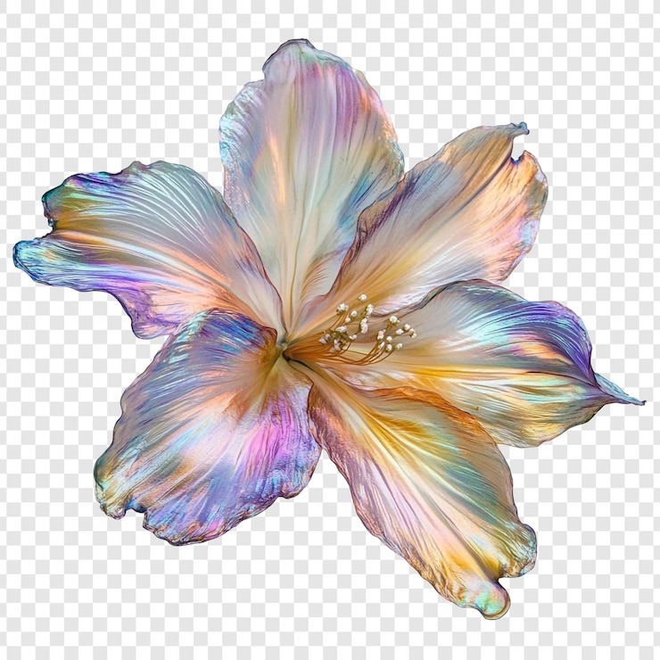 PSD Gratis iridescent hibiscus a symphony of color