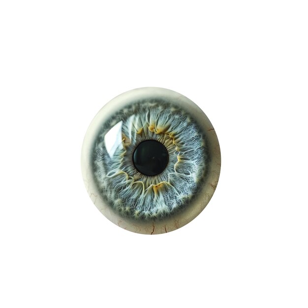 El iris del ojo aislado