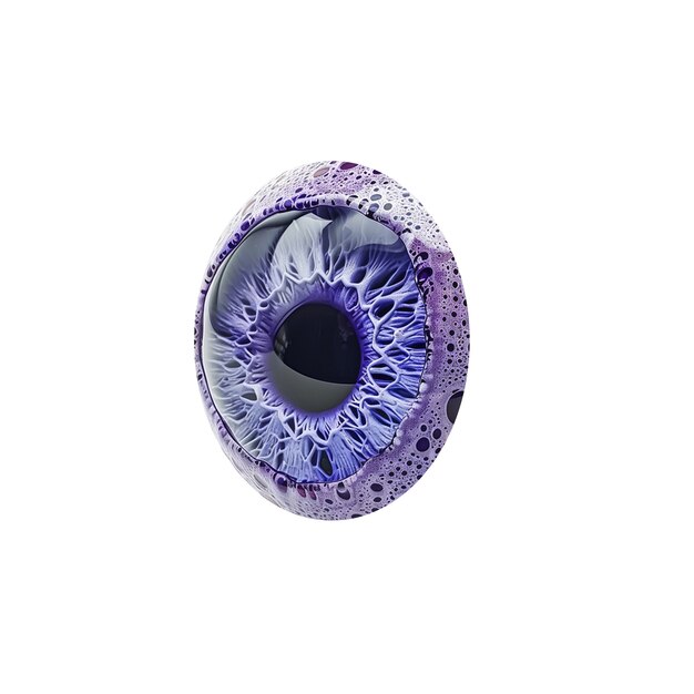 El iris del ojo aislado