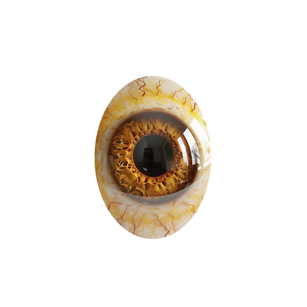 El iris del ojo aislado
