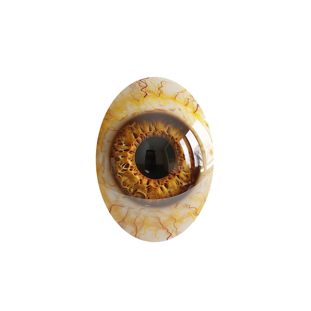 El iris del ojo aislado