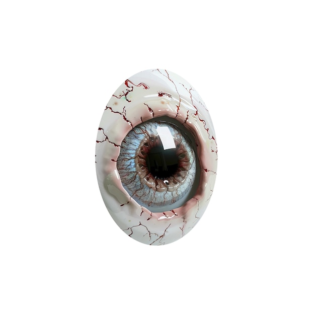 El iris del ojo aislado