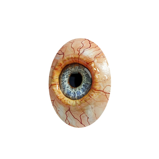 El iris del ojo aislado