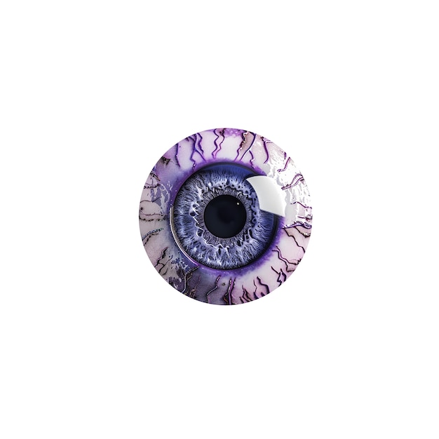 El iris del ojo aislado
