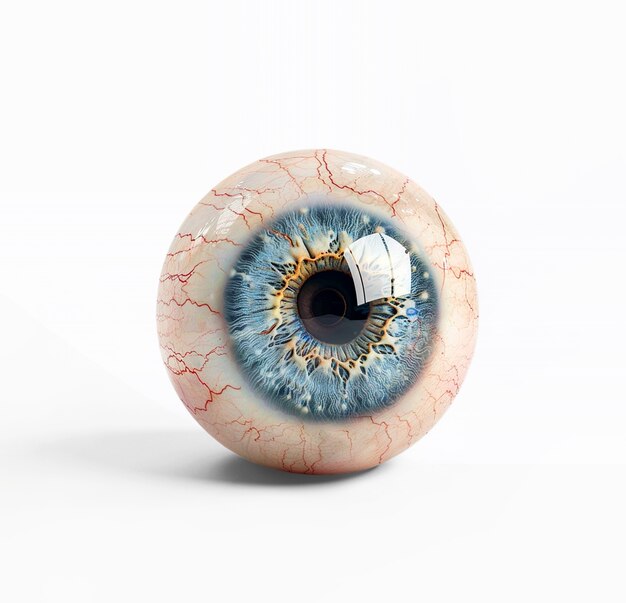 Iris del ojo aislado