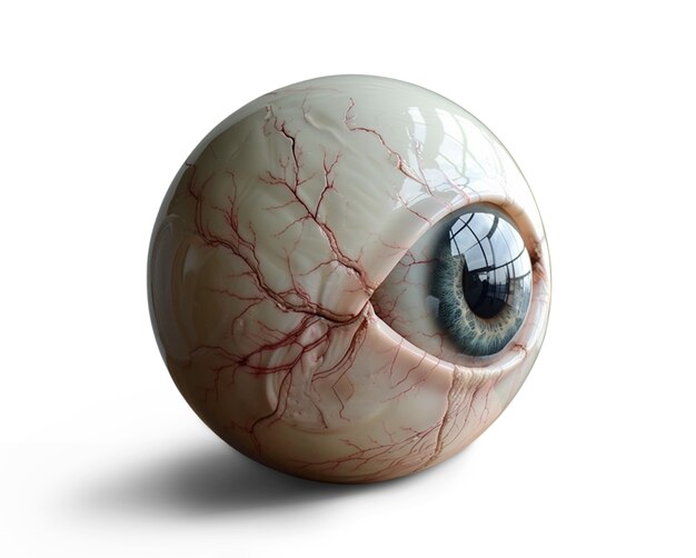 Iris del ojo aislado