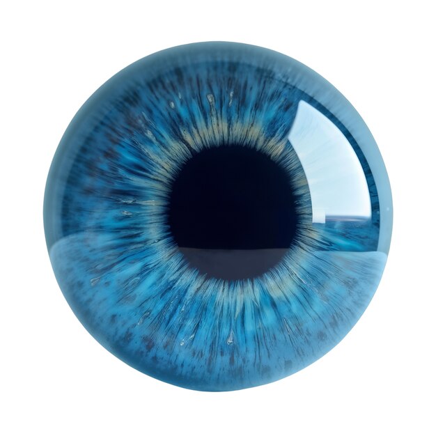 Iris del ojo aislado