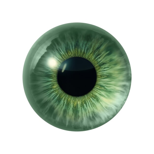 Iris del ojo aislado