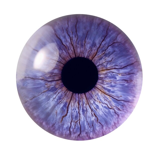 Iris del ojo aislado