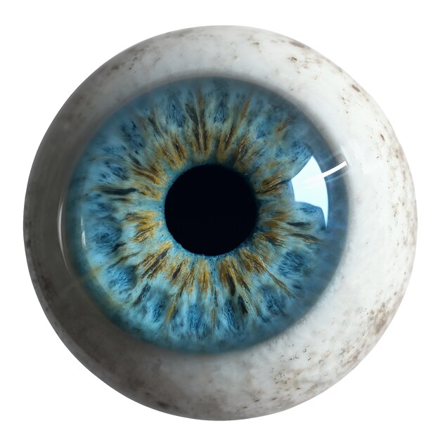 Iris del ojo aislado