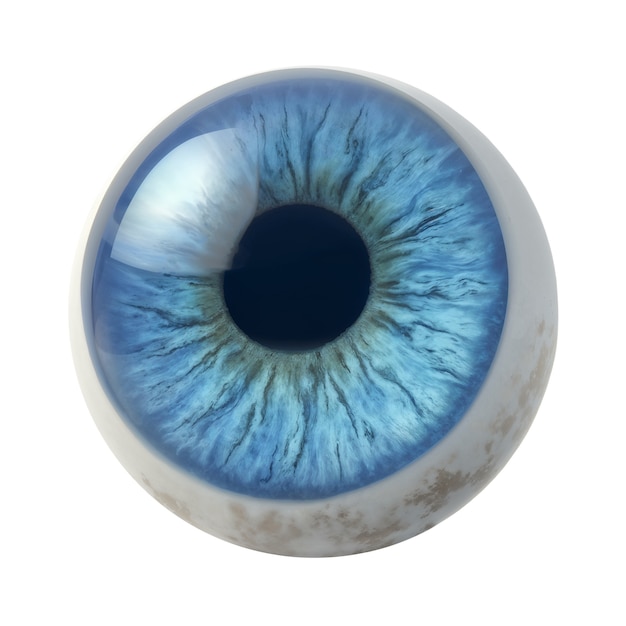 Iris del ojo aislado