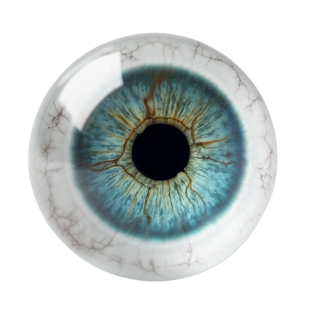 Iris del ojo aislado