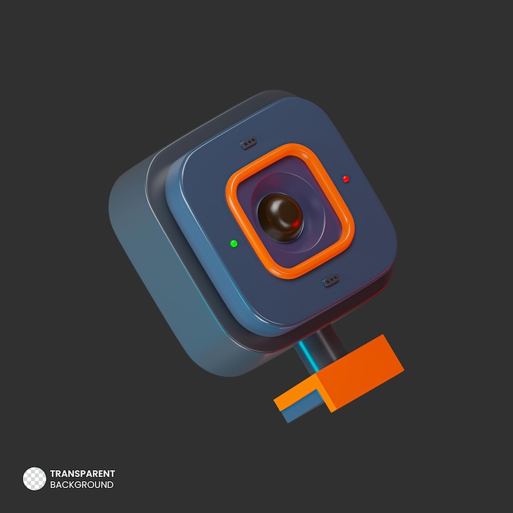 PSD Gratis isolated 3d render webcam icon