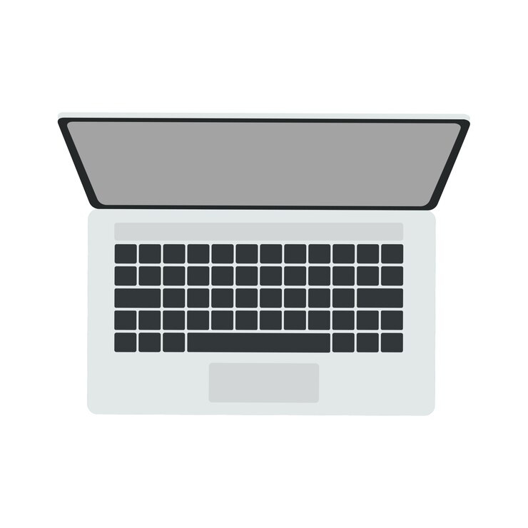 PSD Gratis isolated modern laptop