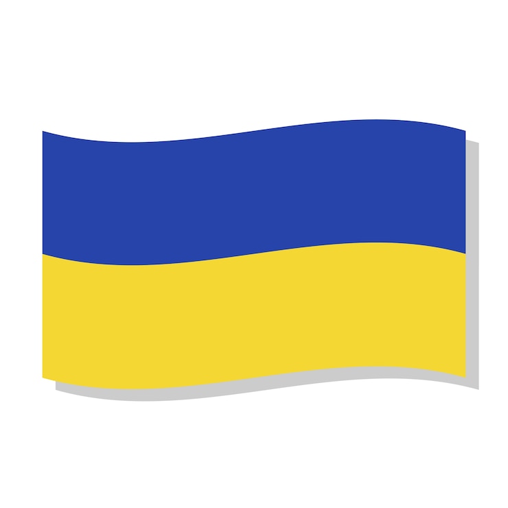 PSD gratuito isolated ukraine flag design