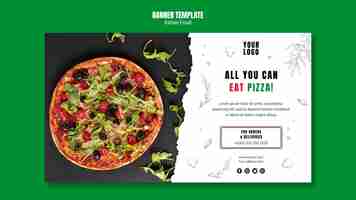 Gratis PSD italiaans eten sjabloon banner