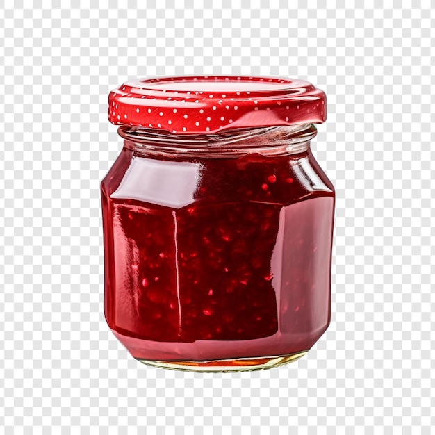 Jam jar geïsoleerd op transparante achtergrond