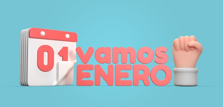 PSD Gratis january season with calendar and hand