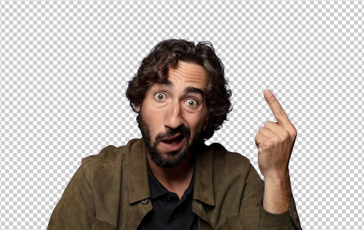 Gratis PSD je verward en verbaasd voelen en laten zien dat je gek of gek bent