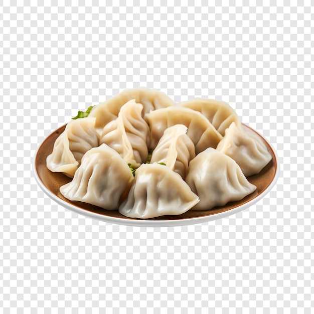 Jiaozi aislado en un fondo transparente