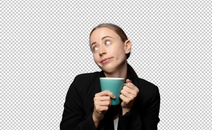 Gratis PSD jonge blonde zakenvrouw