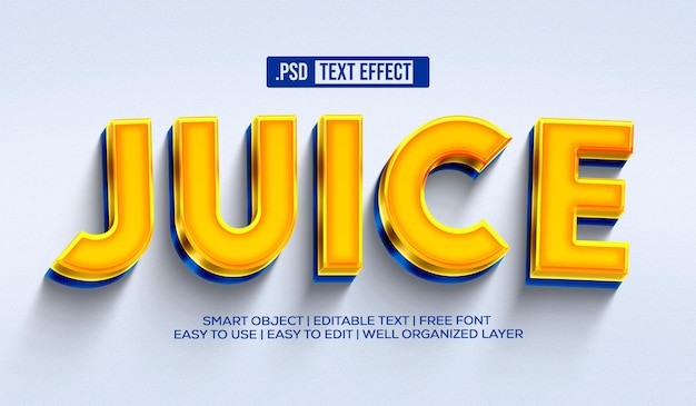 Gratis PSD juice tekststijleffect