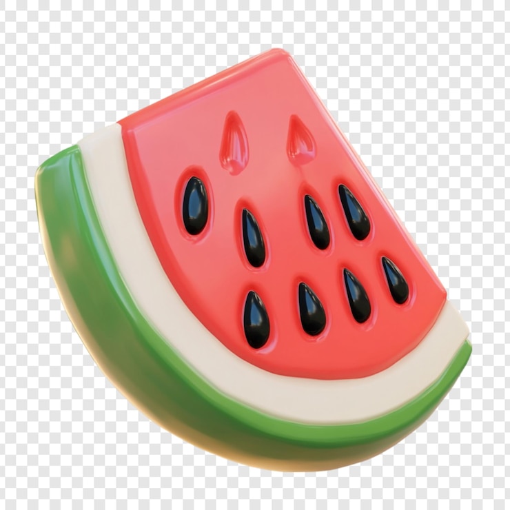 PSD Gratis juicy summer watermelon slice refreshing sweet treat