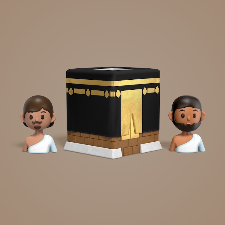 PSD gratuito kaaba and pilgrims