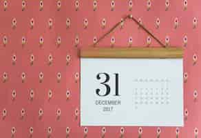 Gratis PSD kalender aan de muur