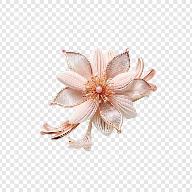 PSD gratuito kanzashi ornamento japonés para el cabello joyas aisladas sobre fondo transparente